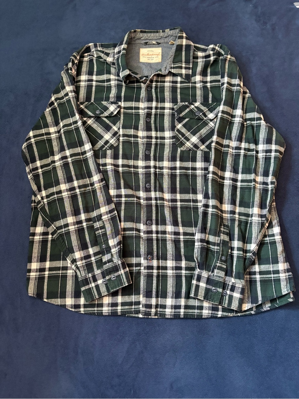 Weatherproof Vintage Mens Plaid Flannel